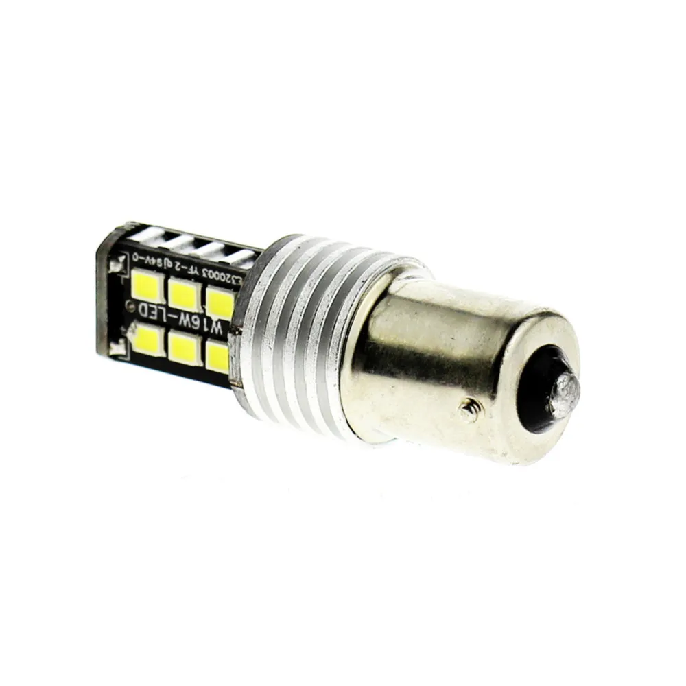 2X1156 Ba15s P21w Автомобильный светодиодный лампочка без ошибок обратный Canbus лампочка 15SMD чипы авто светодиодный фонарь заднего хода(2 шт./лот