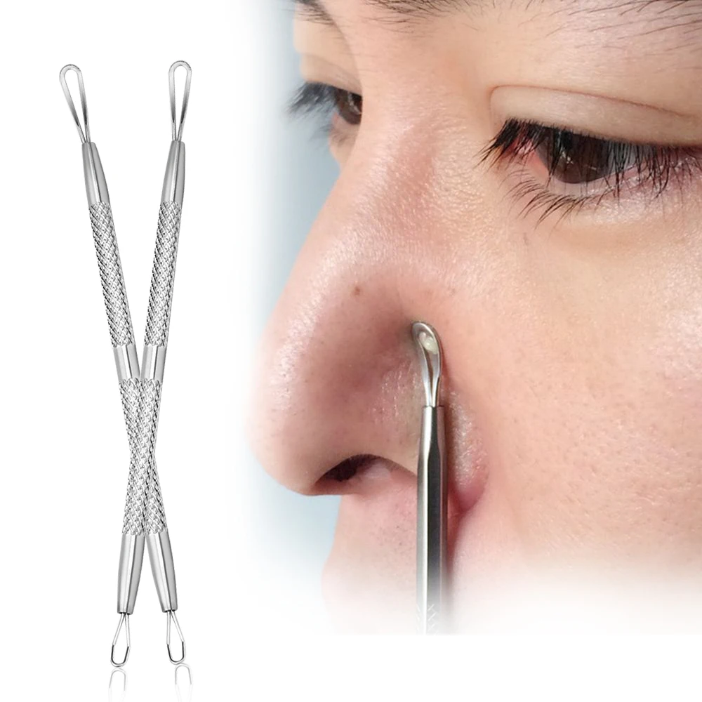 

1 PC High Quality Popular Acne Blemish Pimple Extractor Tool Silver Double Ended Blackhead Comedone Remover Face Clean Tools