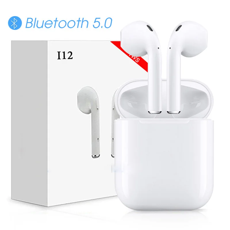 

TWS i7S i12 Wireless Bluetooth Headset Bluetooth Earphones Touch Control 3D Stereo Earbuds for iPhone i10 Headphone