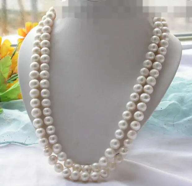 

3316 white round CULTURED PEARL necklace