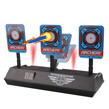 

Kids Children Auto-Reset Electronic Digital Shooting Scoring Target Toy with LCD Display for Nerf Blasters Shooting Games