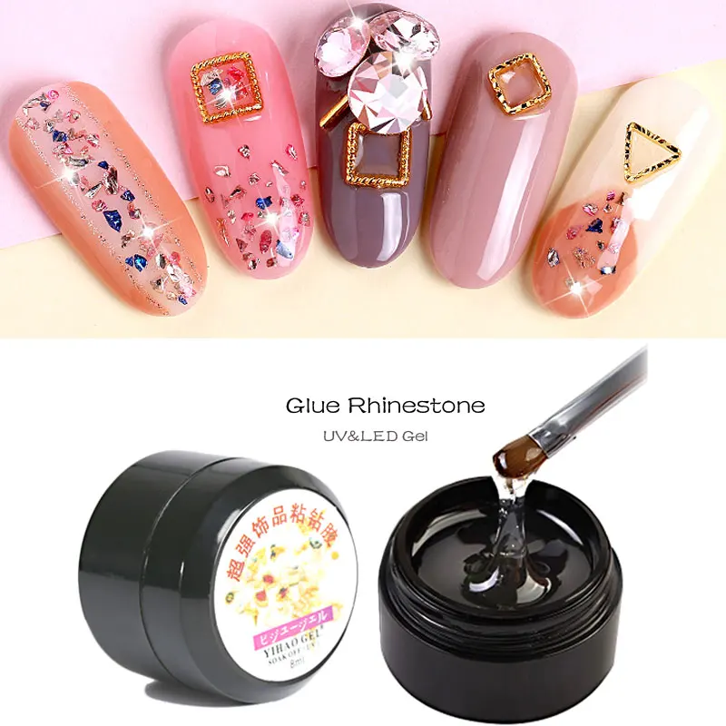 

Transparent Nail Glue for Rhinestones Nail Decoration Adhesive Glue Fast-dry UV /LED False Nails Tips Manicure Decoration Tool