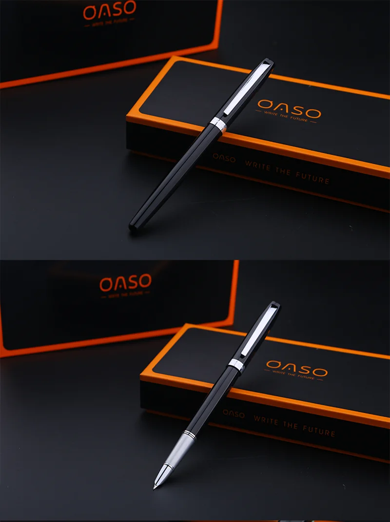 OASO S106 Книги по искусству авторучка изогнутые Перо Pen Set Черный, красный, белый цвета 1,0 мм из металла Office финансов студентов поставок