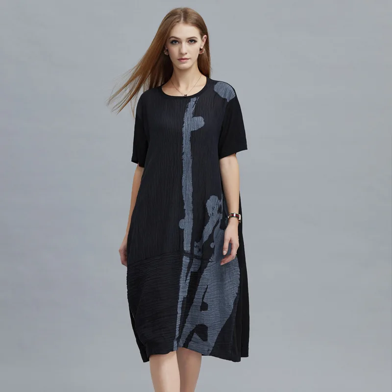 black cotton summer dress