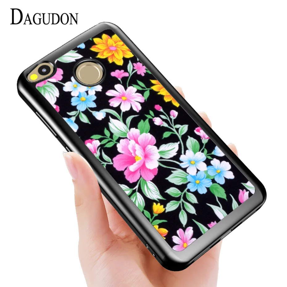 DAGUDON модные цветочные листья розы чехол для Xiaomi redmi 4X Мягкие силиконовые телефон