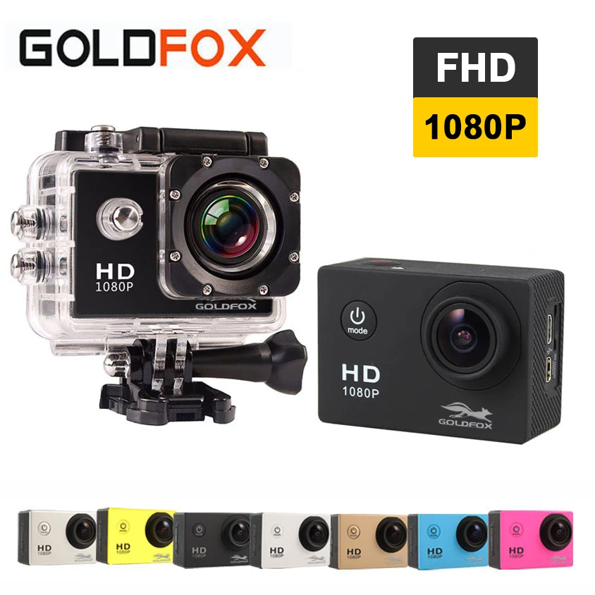 Action Camera HD 1080P 30M Go Waterproof pro Mini Helmet Cam bike record Sport Camera Camcorder
