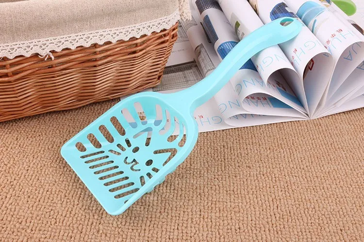 New Pet Products Shovel Cat Litter Plastic Scoop Cat Sand Cleaning Dog Food Spoons Cat sand shovel Pet Supplies PH45 (1)