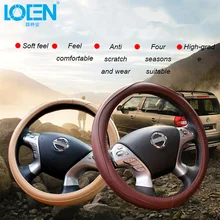 LOEN чехол на руль кожаный руль автомобильный Стайлинг для Audi chevrolet toyota hyundai Nissan Mitsubishi kia BMW