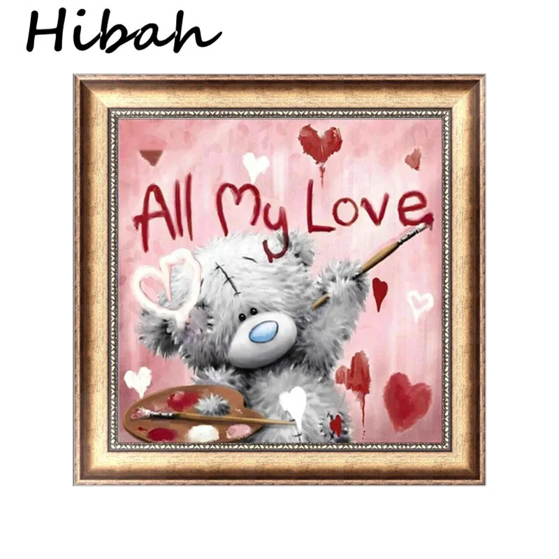 

DIY 5D Diamond Painting Cross Stitch Doll Bear Series Picture Embroidery Mosaic Children Room Decoration Gift