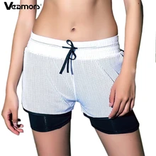 Veamors Двойные короткие спортивные шорты для женщин для тренажерного зала и фитнеса