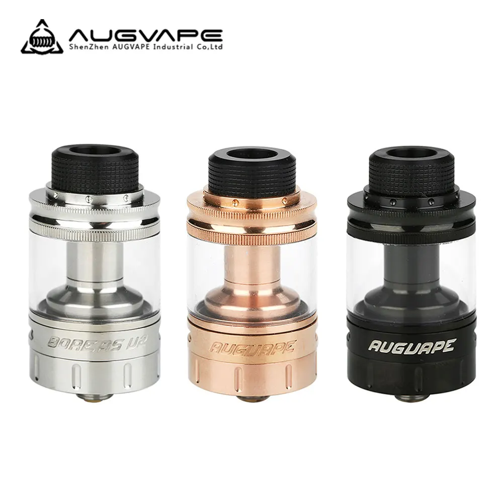 

Original AUGVAPE Boreas RTA Tank 5ml Capacity Atomizer Large Hole Build Deck for Complex Wires Beast Clouds Vape Tank Vs Ammit