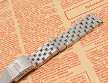 Silver watchband bracelet strap 18mm 20mm 22mm 24mm 26mm High Quality Metal Stainless steel Watch Band for men women hours