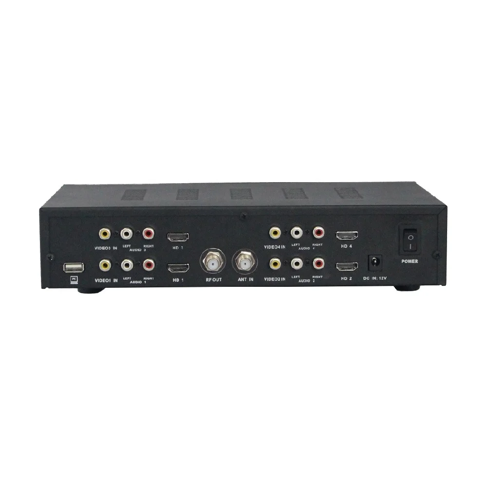 Оригинал Satlink WS 7990 4 маршрут DVB T модулятор AV HD Четыре маршрутизатор DM цифровой RF