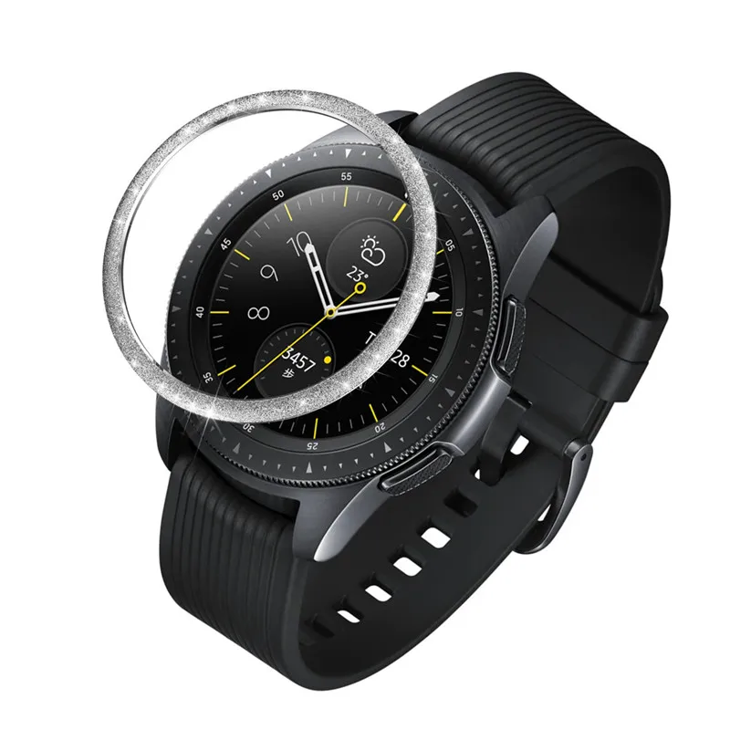 

HIPERDEAL Smart Accessories Case Cover For Samsung Galaxy Watch 42MM Bezel Ring Adhesive Cover Anti Scratch Stainless Steel