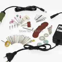 80 шт. электрическая шлифовальная машина 35 Вт дрель, мини-шлифовальная машина с переменной скоростью, Dremel набор шлифовальных инструментов