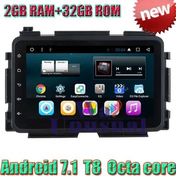

WANUSUAL Car Styling 8" Octa Core 32G 2G RAM Android 7.1 GPS Navigation For Honda Vezel 2015 With Radio BT WIFI 3G 1024*600 Maps