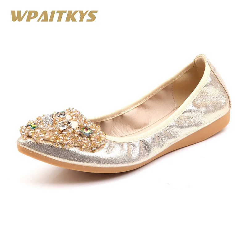 black and gold ballet flats