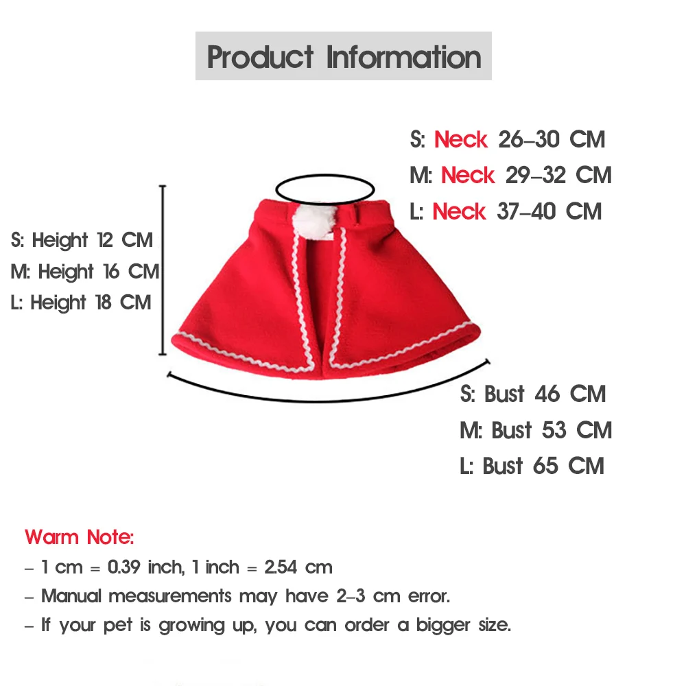 Рождественская одежда с отложным воротником, аксессуары для собак, красный плащ костюм для кошек, размер XS~ XXL год аксессуары для собак кошек костюм, товары для домашних животных поставки