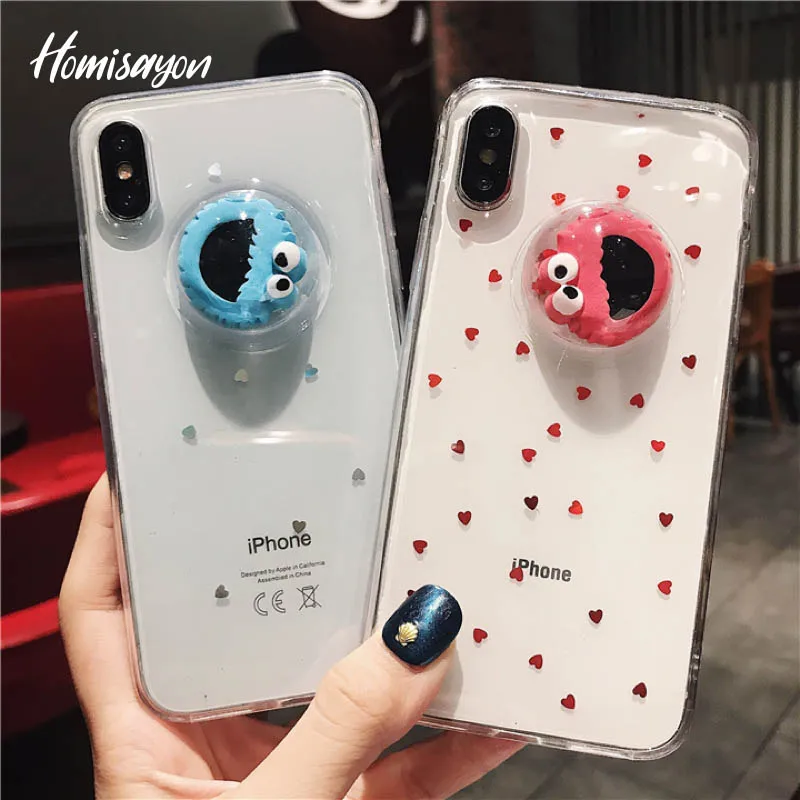 HOMISAYON Cartoon Smile Face Back Cover For iPhone X 7 6 6S Plus Phone Case Ultra thin Soft TPU Cases Coque 8 |