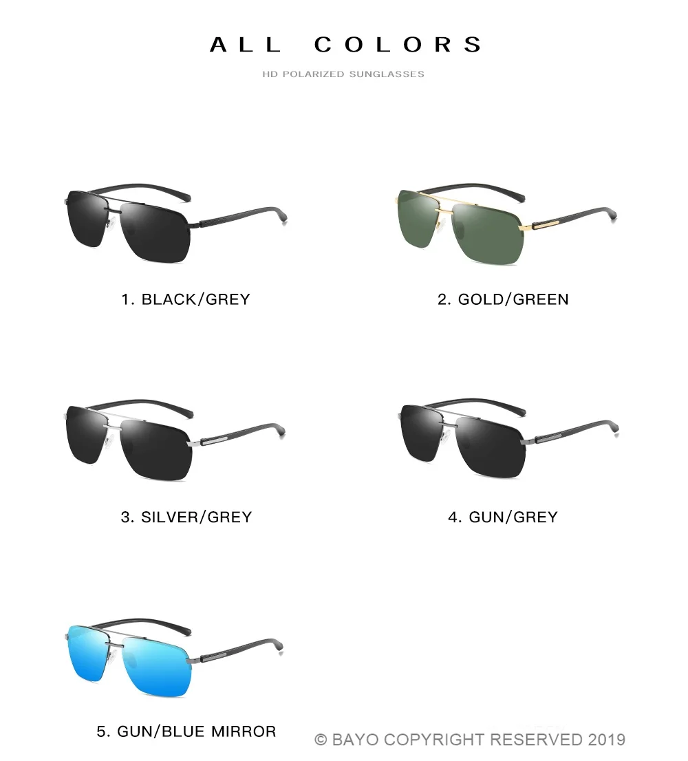 Мужские Винтажные Классические поляризованные солнцезащитные очки ...