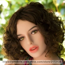 WMDOLL Europe Face Oral Sex Dolls Head Real Solid Silicone Love Doll Heads Sex Adult Toys Fit 140-172cm
