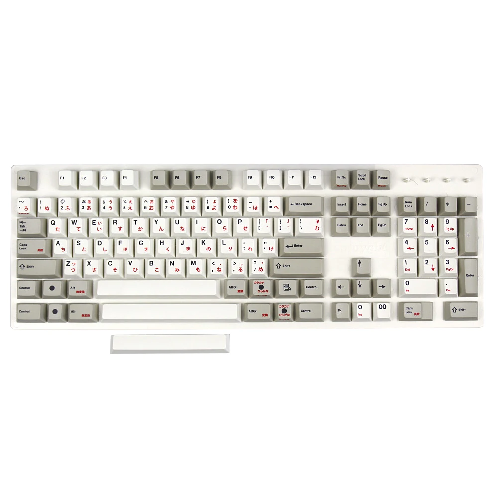 

Enjoypbt Black&Red Japanese keycaps cherry profile Due-sub 117 keys for cherry mx mechanical keyboard