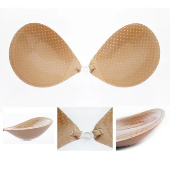 

Sexy Adhesive Bra Backless Strapless Thicken Bras To Make Bigger Cups Seamless Invisible Bras For Women Wedding Party Underwear