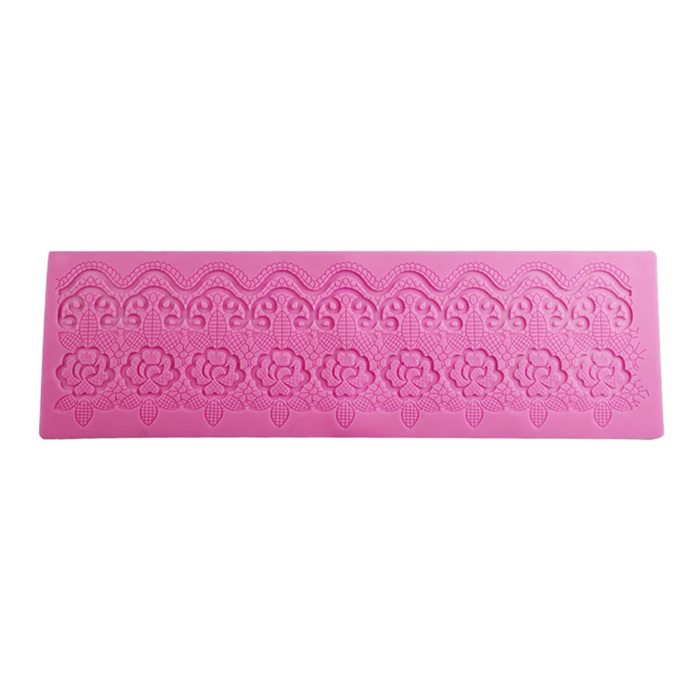 

2019 Flower Wedding Cake Mould Silicone Beautiful Flower Lace Fondant Mold Mousse Sugar craft Icing Mat Pad Pastry Baking Tool