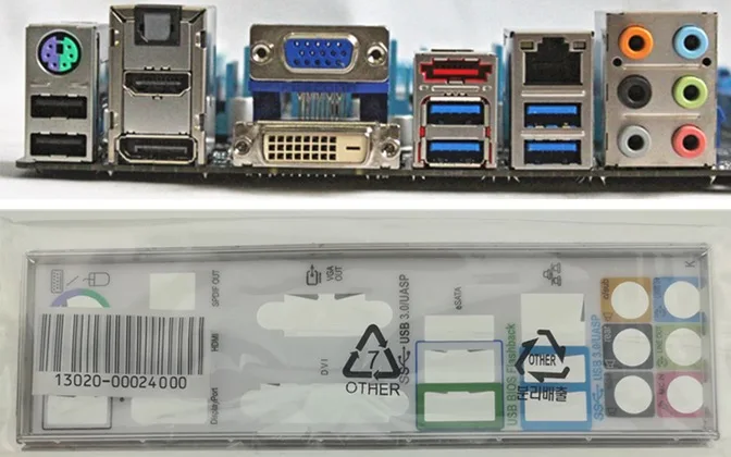 original new I//O Shield for P7H55-M