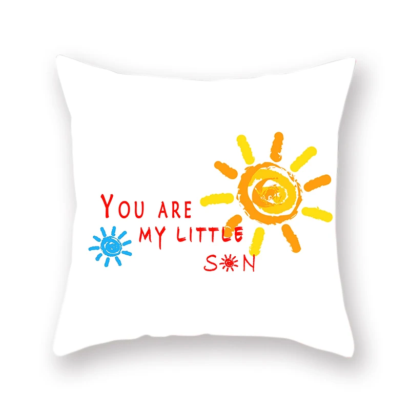 Stylish Simple English Word Pillowcase Yes No Linen Cushion Cover Cute Expression Dog Pig 1pcs Hug Sofa Bedroom Decoration