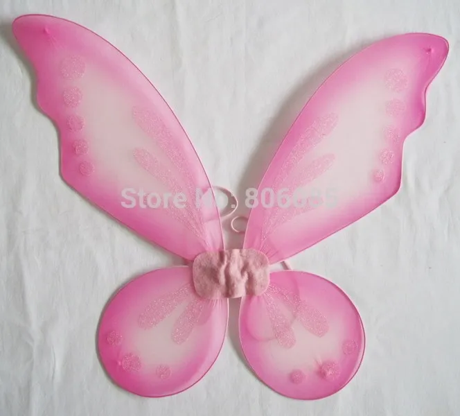 Kids-Baby-Girl-Pixie-Fairy-Pink-Wings-Butterfly-nylon-wings-holiday-wings