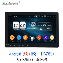 HD 10," Android 9,0 для Toyota Hilux 4 Гб+ 64 ГБ Автомобильный DVD мультимедийный плеер Wifi 4G RDS радио gps ГЛОНАСС карта bluetooth