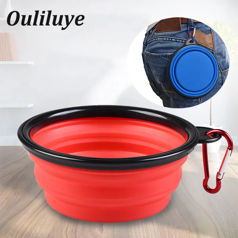 

Silicone Dog Bowl Travel Pet Dry Food Cat Bowls for Dogs Foldable Dog Bowls Outdoor Drinking Water Pet Dog Dish Feeder Container