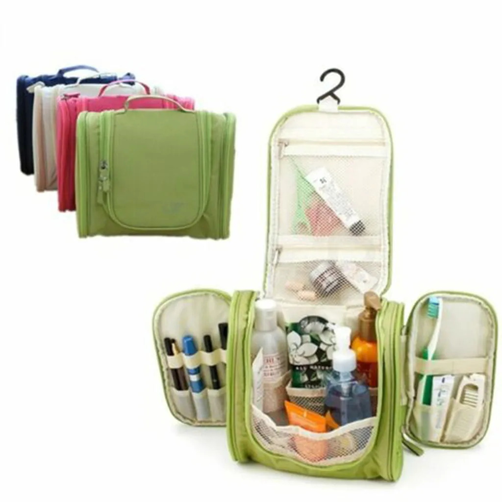 Portable bathroom hanging storage bag waterproof makeup storage bag travel cosmetic case wash bag shower bag