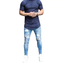 Disputent мужские рваные джинсы черные джинсы карандаш повседневные джинсовые брюки Плюс Размер повседневные штаны для мужчин 2018