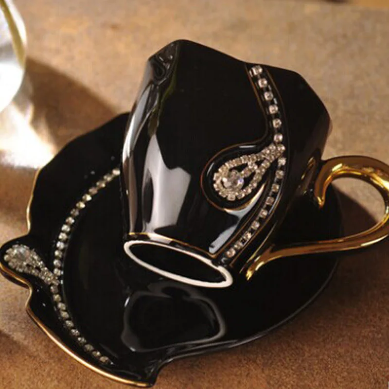 Crystal Diamond Tea Coffee Cup Mug Set of 2 – STYLE DECOR24