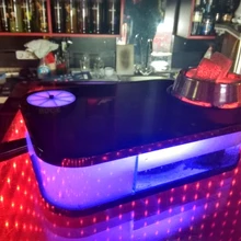 Арабский кальян набор со светодиодной лампой портативный квадратный бокс акриловый модный Кальян включает чашу для кальяна силиконовые трубы подарки