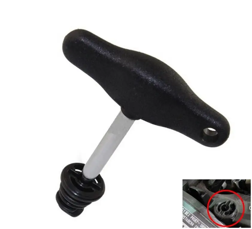VAG Plastic Oil Drain Plug Screw Removal Installer Wrench Assembly Tool