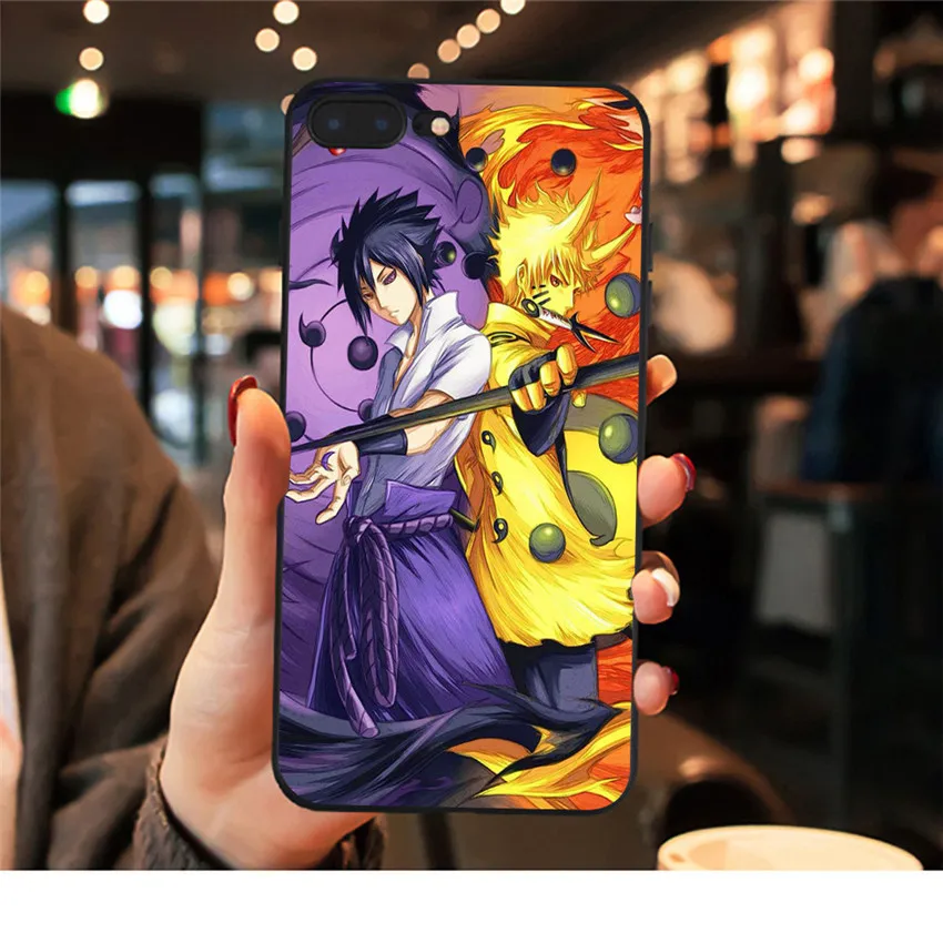 Sasuke Наруто Мягкий силиконовый чехол для iphone 7 6 6s plus 7 plus 8plus чехол для телефона для iphone 8 6 6s 7 plus X XR XS Max