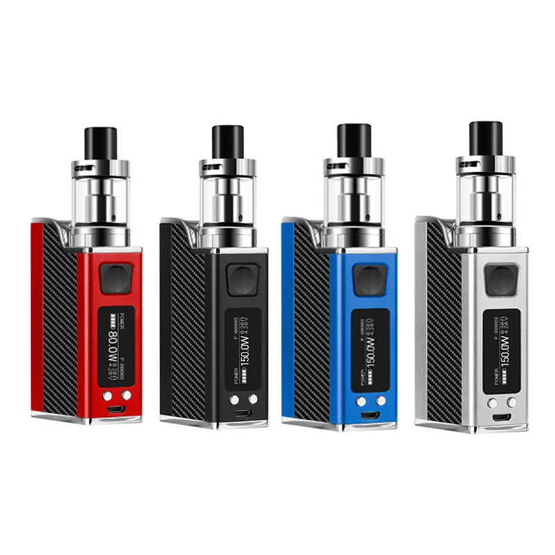 SUB TWO 150w Box Mod VAPE Kit 1500mAh Build In Battery With 2.0ml Tank Electronic Cigarette Huge Vape Vaporizer Cigarette Vapor