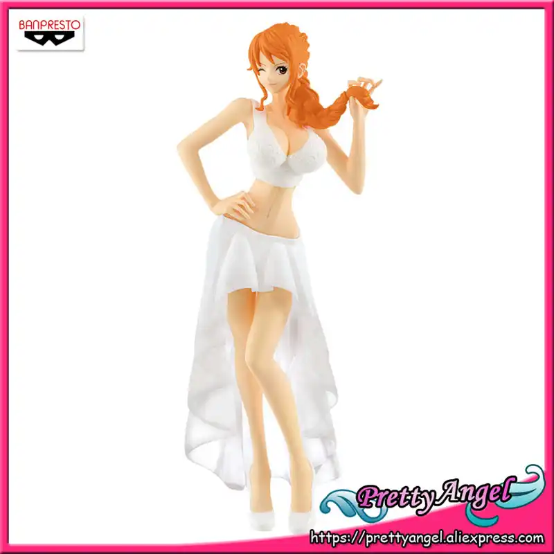 Prettyangel 本バンプレスト女性エッジ 結婚式ワンピースナミ ノーマルホワイト Ver コレクションフィギュア Null Aliexpress