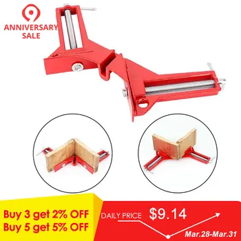 

4pcs 90 Degree Right Angle Clip Picture Frame Fish Tank Woodwork Corner Clamp Fixed Clip Aluminium Alloy Woodworking Hand Tool