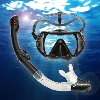 

Lixada Underwater Diving Mask Snorkel Set diving Swimming Scuba Full Dry Snorkel Tube Snorkeling Mask Anti Fog For Adults
