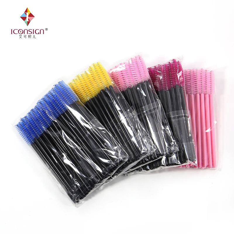

500pcs/Bag 10 Bags High quality Sponge Soft makeup brushes Mini Disposable Extension Brushes Makeup Tools length 80mm