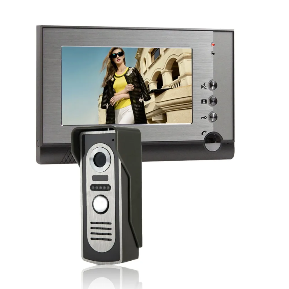 security camera 7" Wired Video monitor house Video Doorbell