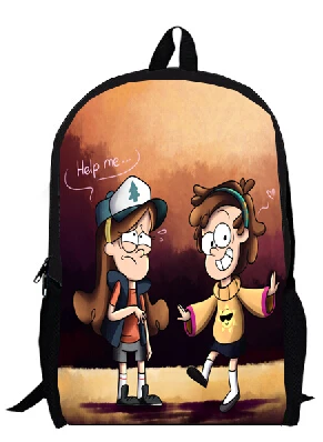 13 дюймов Dipper Bill рюкзак детский основной Детский сад Дети Мультфильм Аниме Мужчины Женщины сумки под заказ Bolsa мальчики девочки