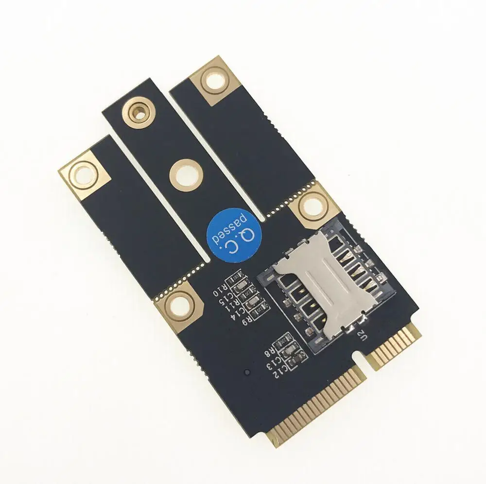 M.2 NGFF B Ключ к Mini PCI-E PCIE конвертер адаптер карты комплект с sim-карты слот Поддержка 3g 4G LTE сетевой адаптер модуль для ПК - Цвет: with sim card slot