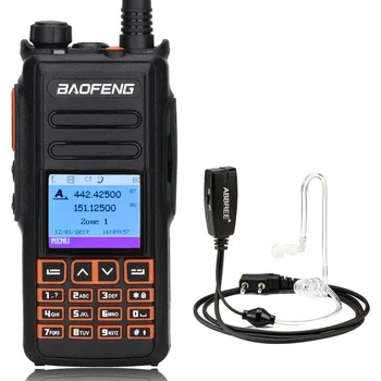 

Baofeng DM-X Tier 1&2 DMR Digital Dual Band VHF UHF Walkie Talkie (GPS) Ham Amateur Ham Radio Station+Abbree Headset