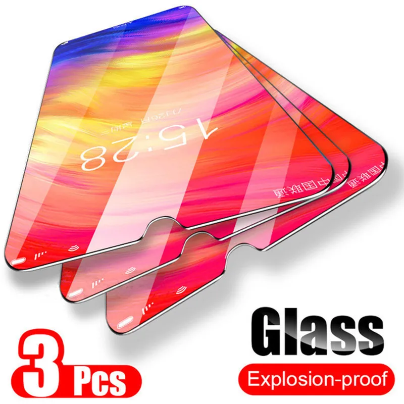 

3PCS Tempered Glass for Xiaomi Redmi Note 7 pro 5 pro 6A Screen Protector on Redmi 6 pro 5A 6A for Xiaomi Redmi 7 Note 7 Glass