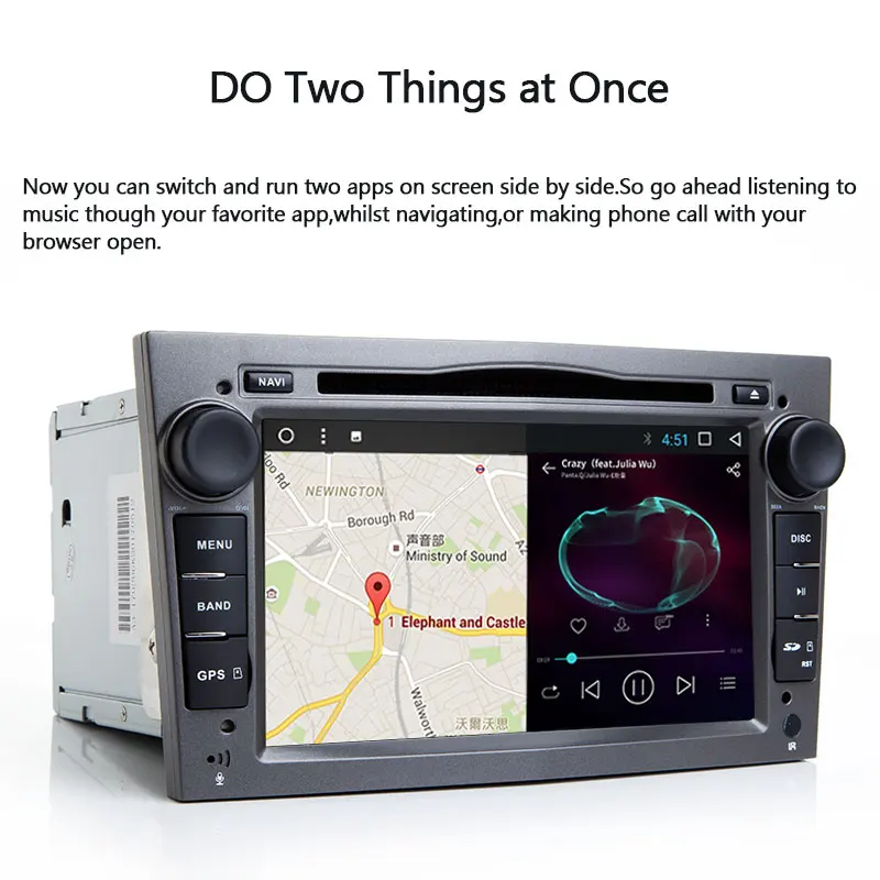 Clearance Josmile AutoRadio Android 8.1 2 Din Car DVD Multimedia For Opel Zafira B Vectra C Vivaro Astra H GJ Corsa C D Meriva Navigation 3
